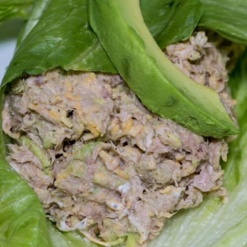 Tuna Avocado Lettuce Wraps Recipe