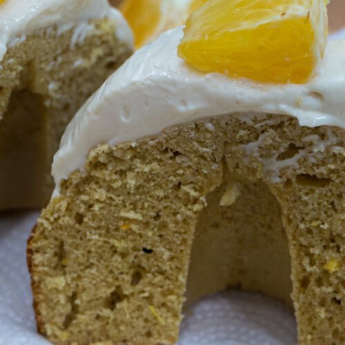 Orange Cream Protein Cake with Frosting Recipe