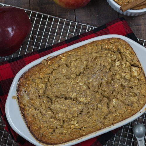 Baked Apple Pie Protein Oatmeal Recipe - The Protein Chef