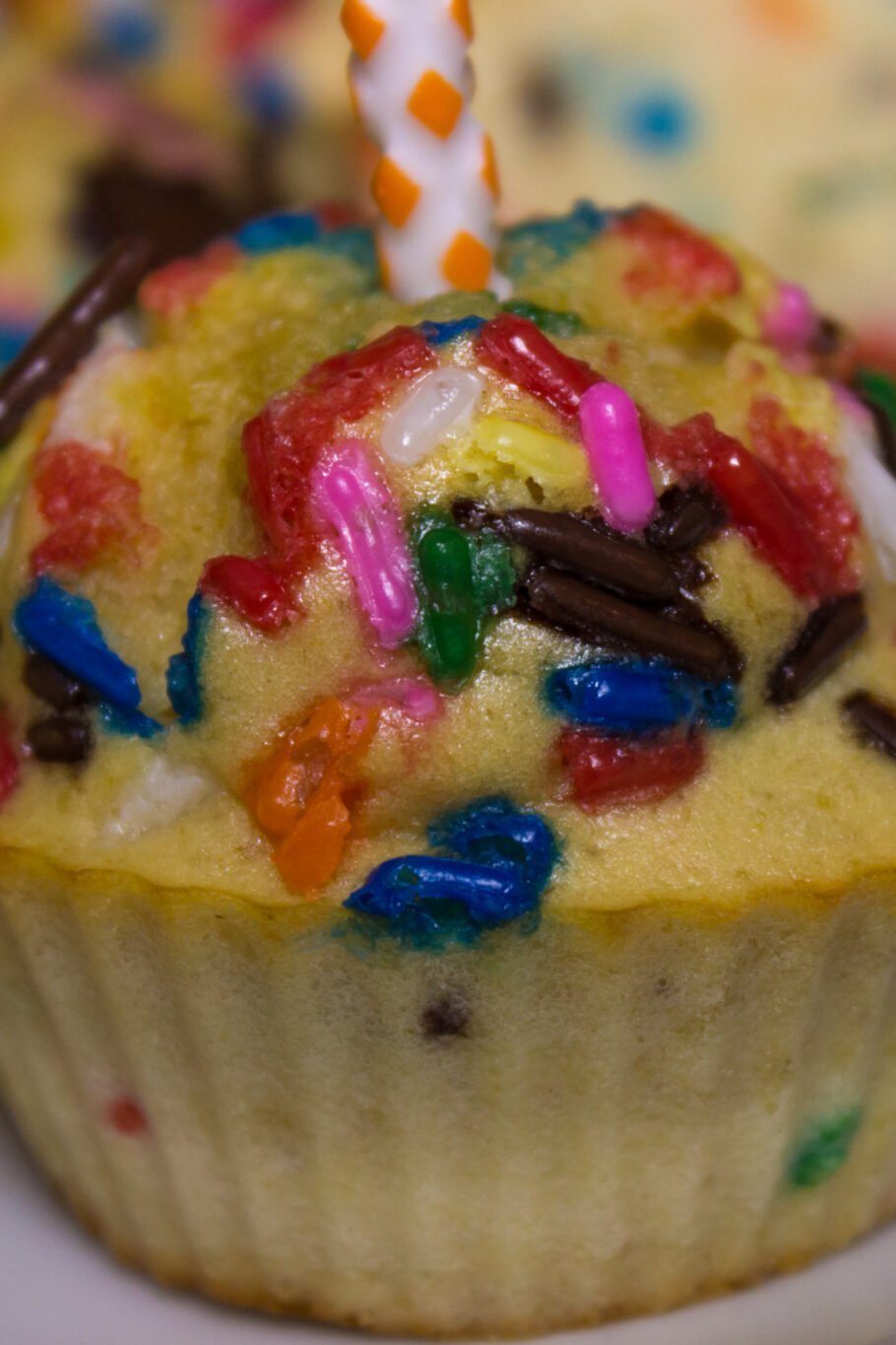 Birthday Cake Protein Muffins Recipe