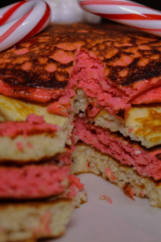 Candy Cane Protein Pancakes Recipe