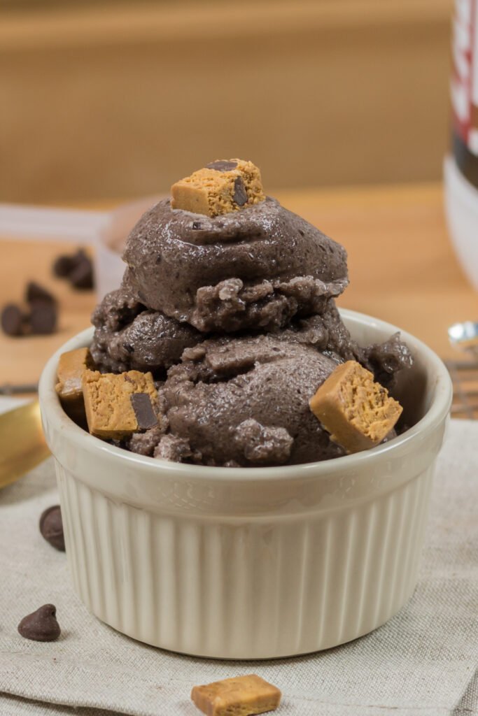 Chocolate & Vanilla Protein Ice Cream Recipe