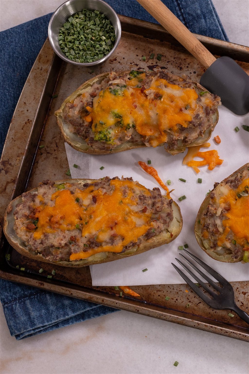 Easy Loaded Twice Baked Potatoes Recipe - The Protein Chef