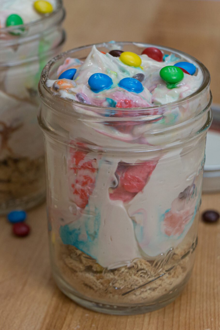 No Bake M&M Protein Cheesecakes No Bake M&M Protein Cheesecakes Recipe