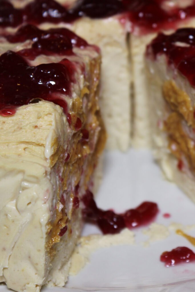 Peanut Butter & Jelly Protein Cheesecake Recipe
