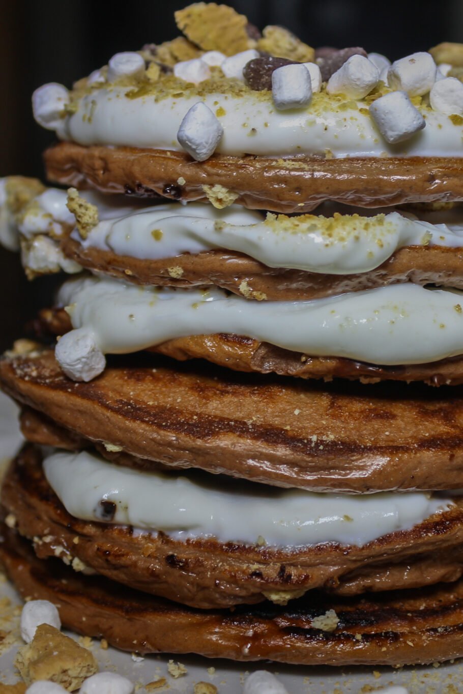 S'mores Protein Pancakes Recipe