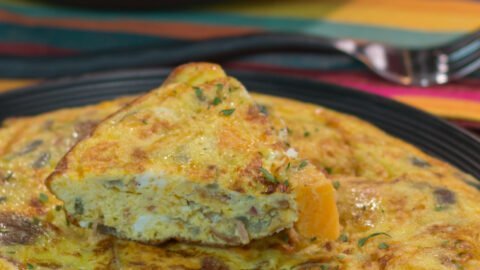 Spanish omelet with truffle and shallot - Olive Oils from Spain