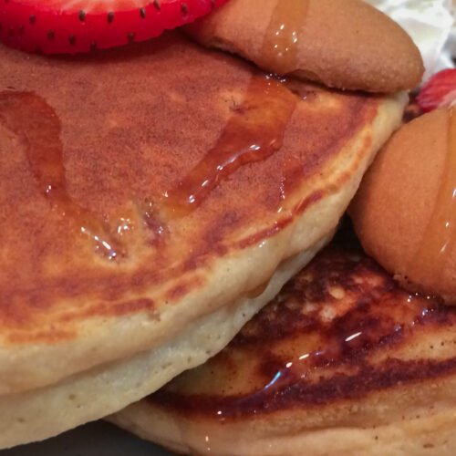 Strawberry Shortcake Protein Pancakes Recipe