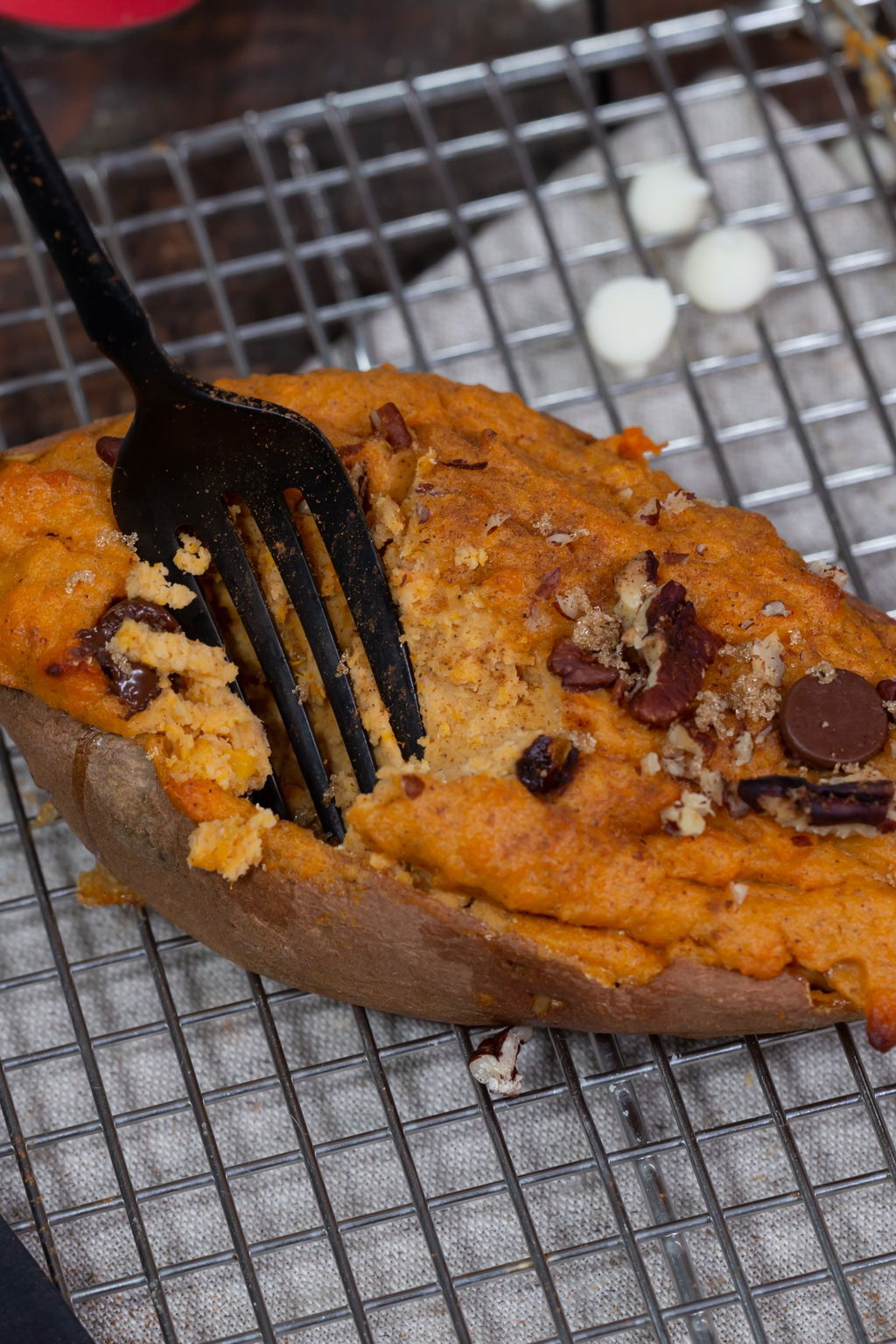 Dessert Loaded Twice Baked Sweet Potatoes Recipe The Protein Chef 7933