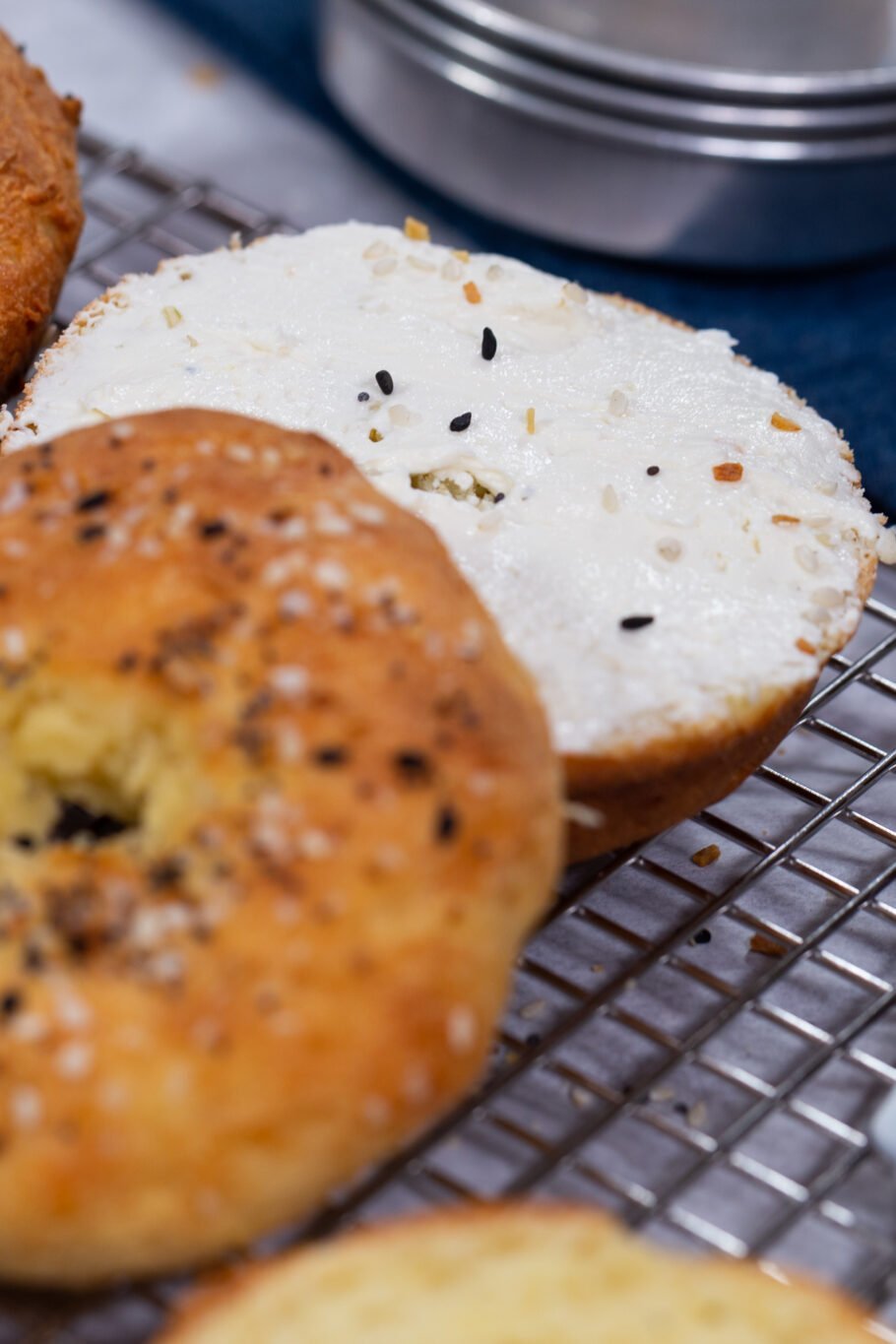 The Best Low Carb Keto Bagels with Cream Cheese
