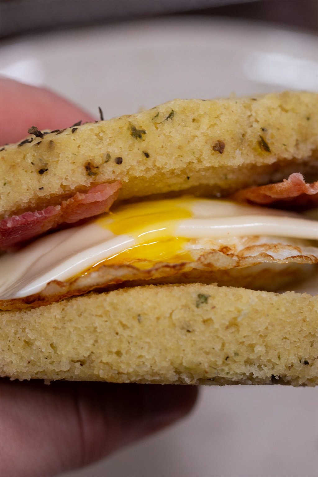 Microwave Keto Bread Breakfast Sandwich 1365x2048 
