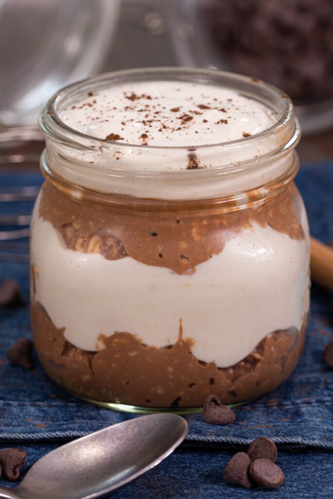 No Bake Layered Chocolate Protein Dessert Recipe The Protein Chef