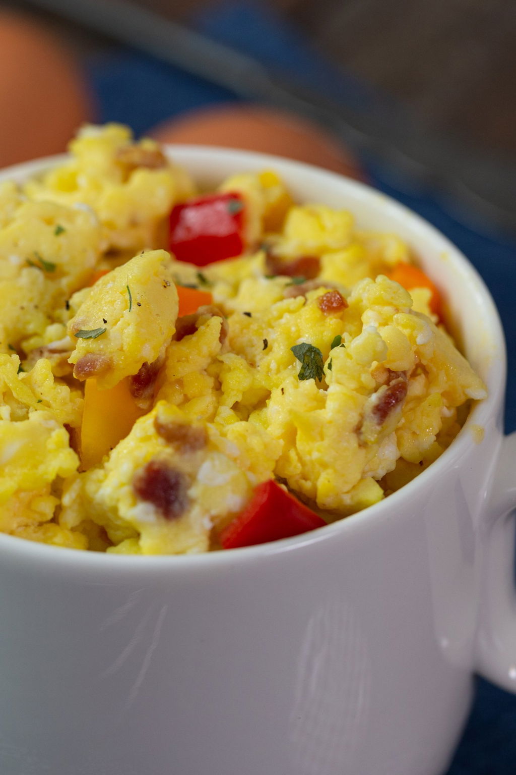 Microwave Scrambled Eggs in a Mug Recipe The Protein Chef