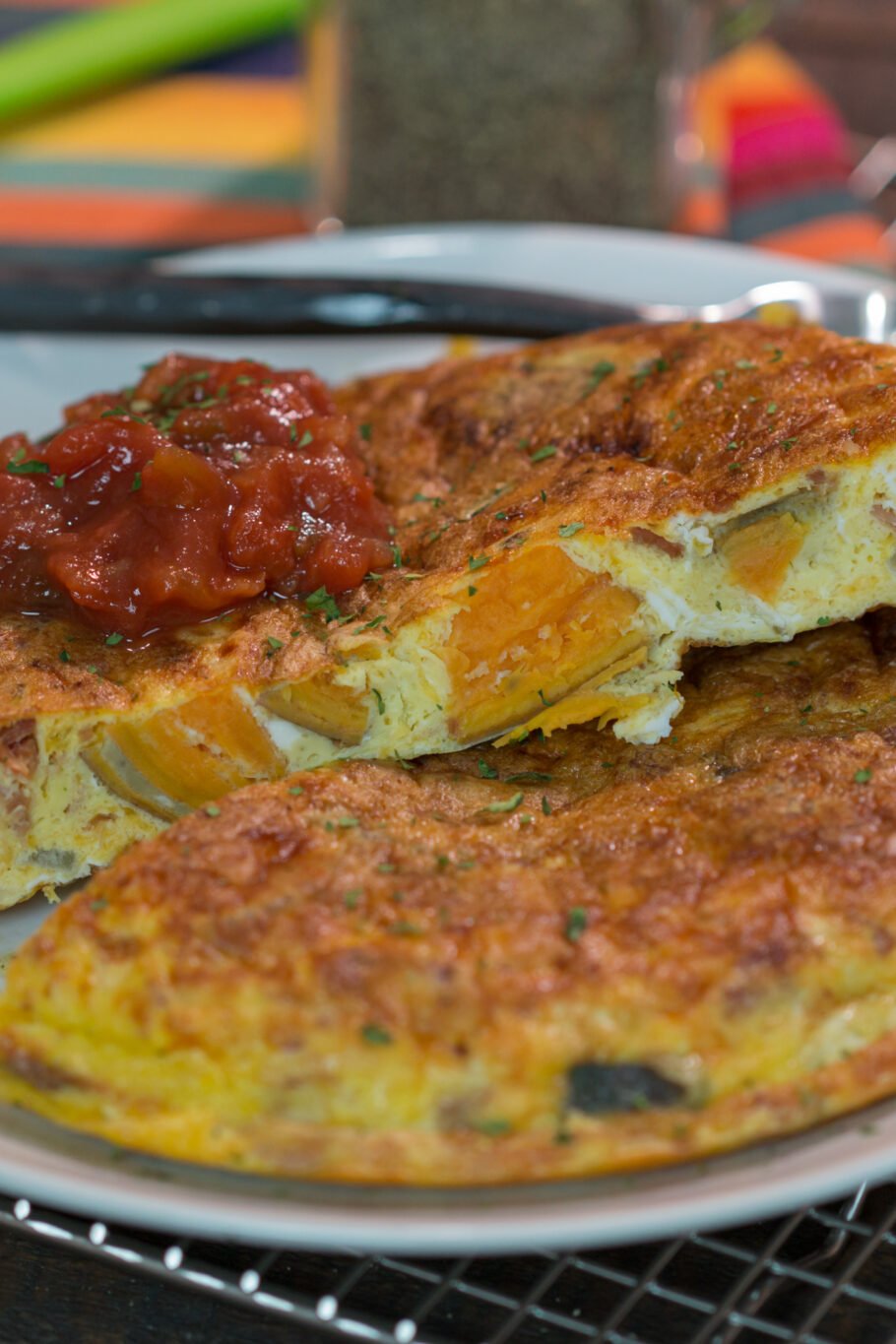 Easy Spanish Omelette (no flipping required) - Easy Peasy Foodie