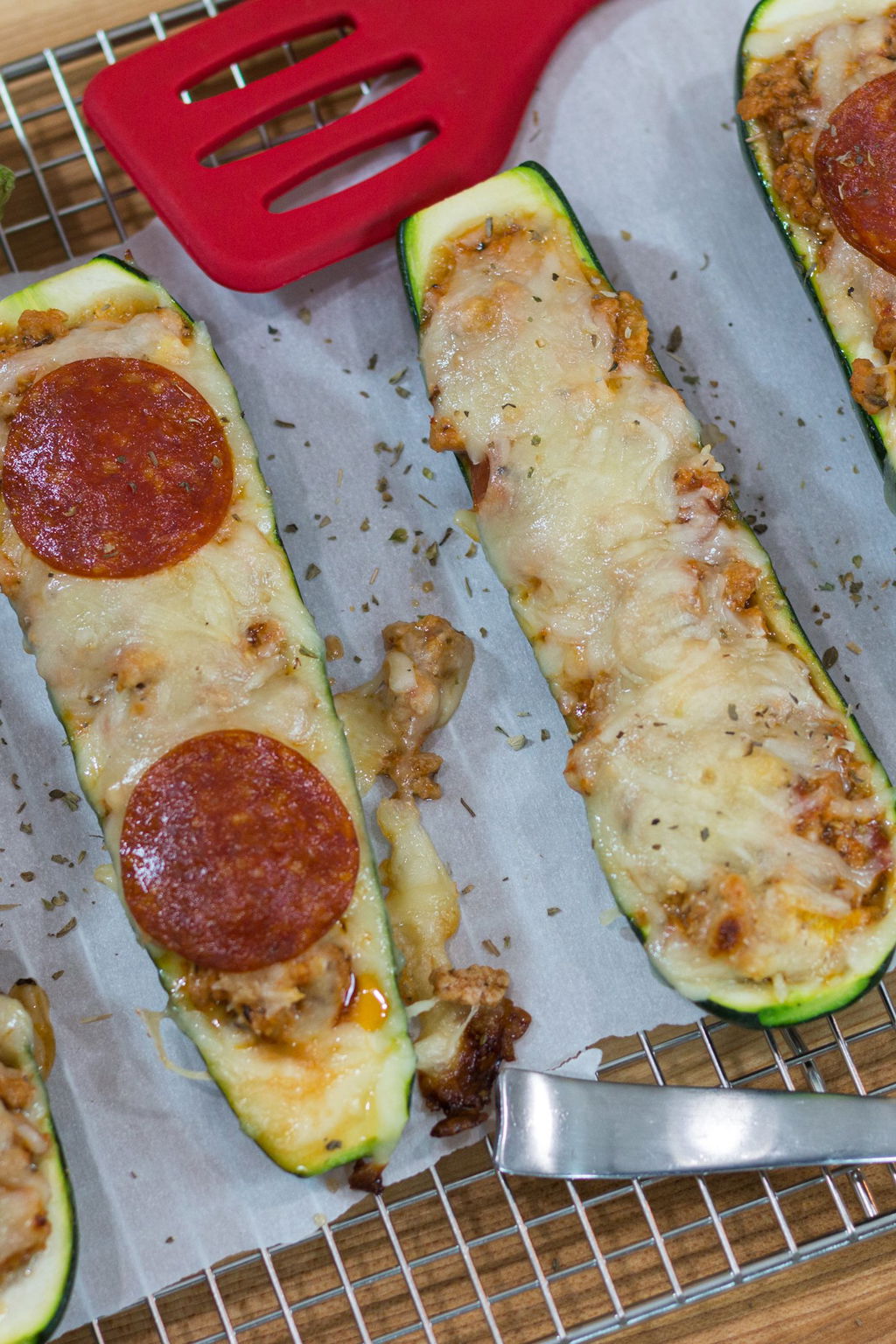 Low Carb Zucchini Pizza Boats Recipe The Protein Chef