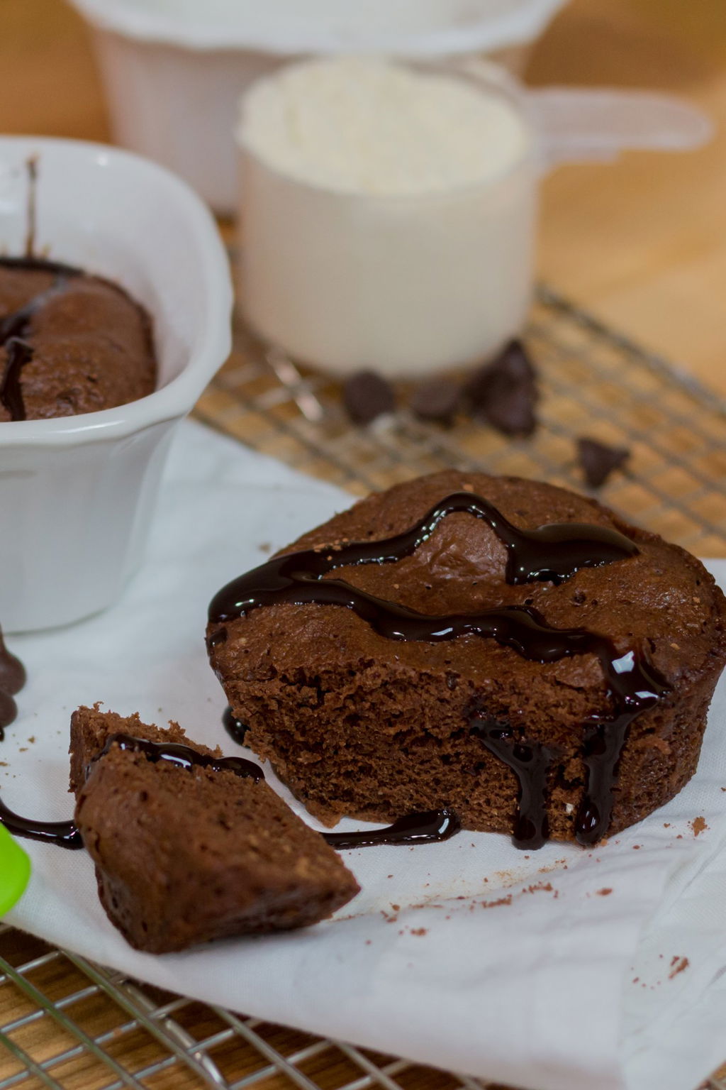 Protein Microwave Eggless Brownies Recipe The Protein Chef