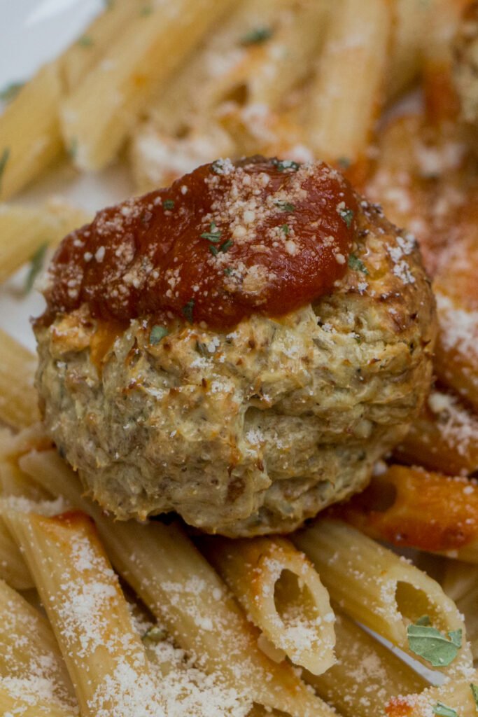 Cheesy Chicken Low Carb Meatballs Recipe The Protein Chef