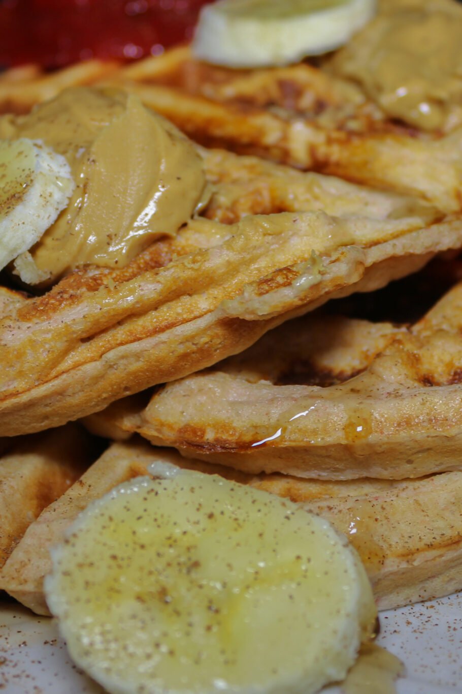 Peanut Butter And Jelly Protein Waffles Recipe The Protein Chef