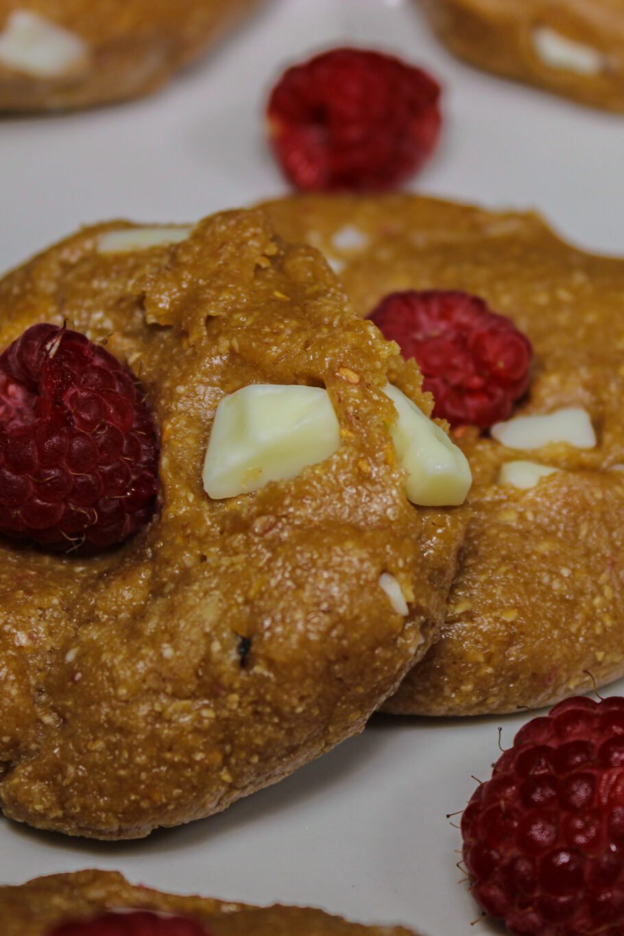White Chocolate Raspberry Protein Cookies Recipe - The Protein Chef
