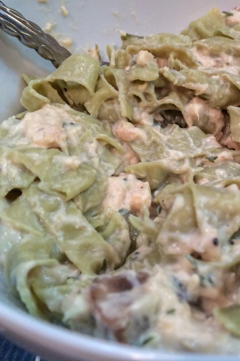 High Protein Fettuccine Tuna Alfredo Recipe The Protein Chef 4079