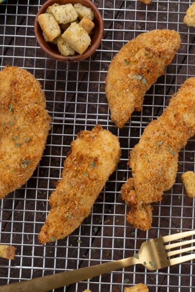 Crispy Crouton Chicken Tenders Recipe