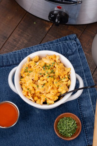 Slow Cooker Buffalo Chicken Mac & Cheese Recipe