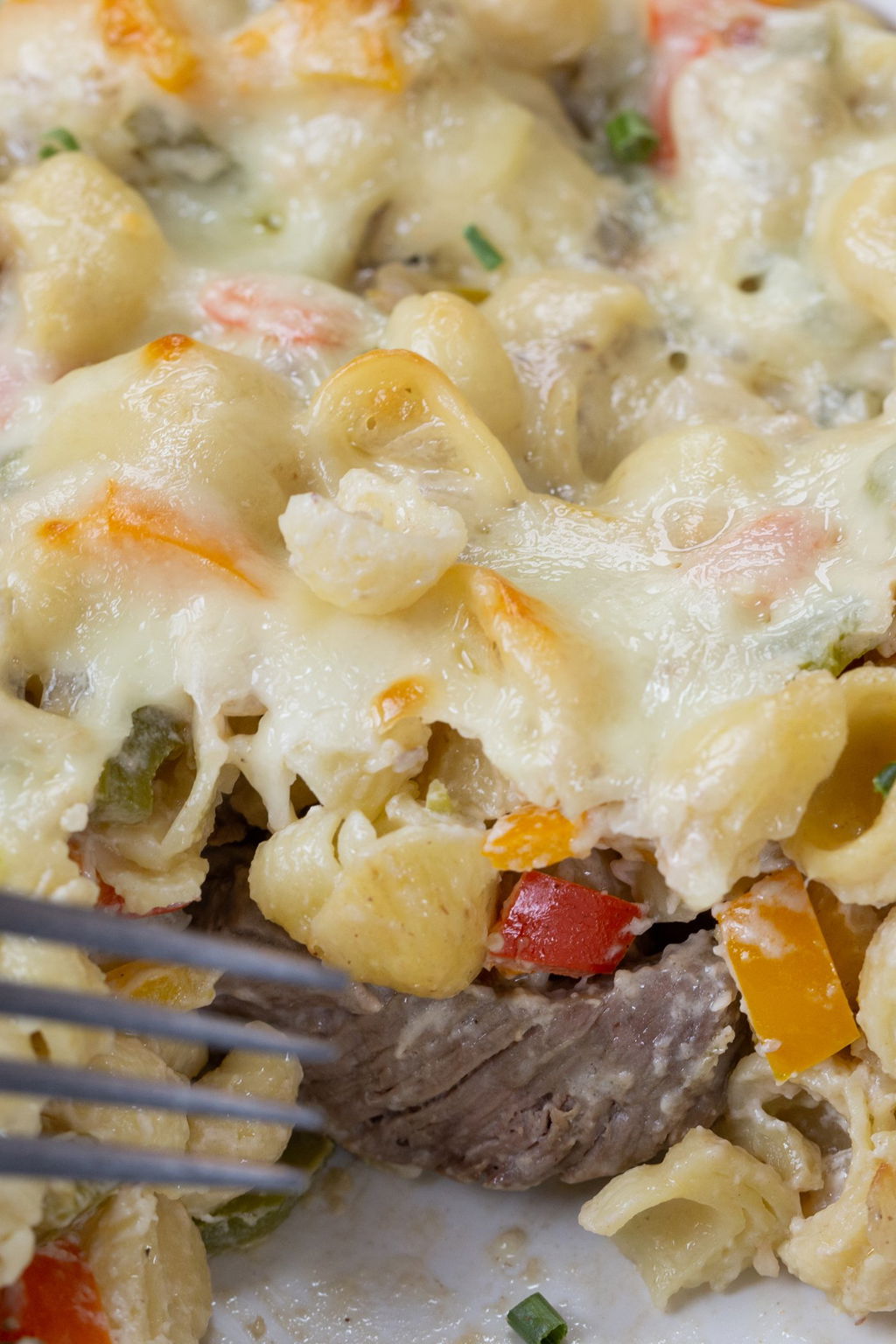 High Protein Cheesesteak Casserole Recipe The Protein Chef