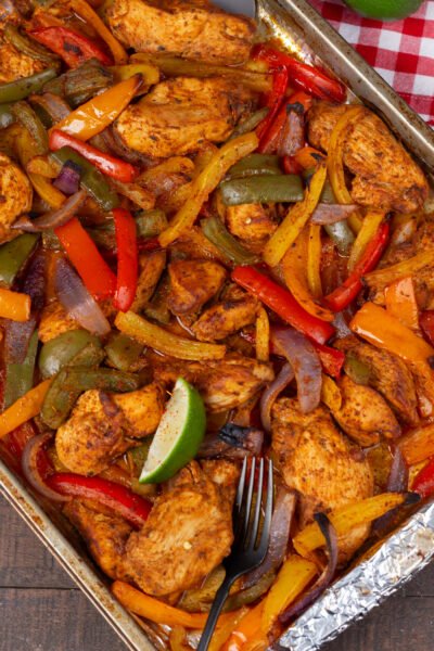 Easy Sheet Pan Chicken Fajitas Recipe