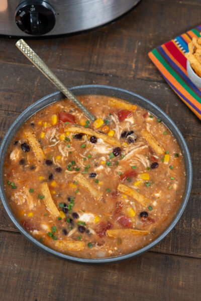 Slow Cooker Chicken Enchilada Soup Recipe