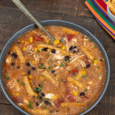 Slow Cooker Chicken Enchilada Soup Recipe